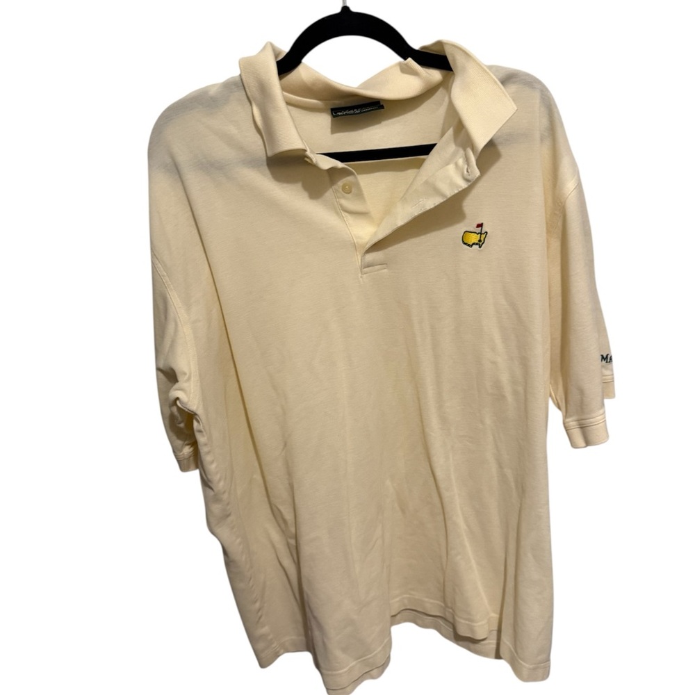 Vintage Masters Cream Polo Shirt size XL